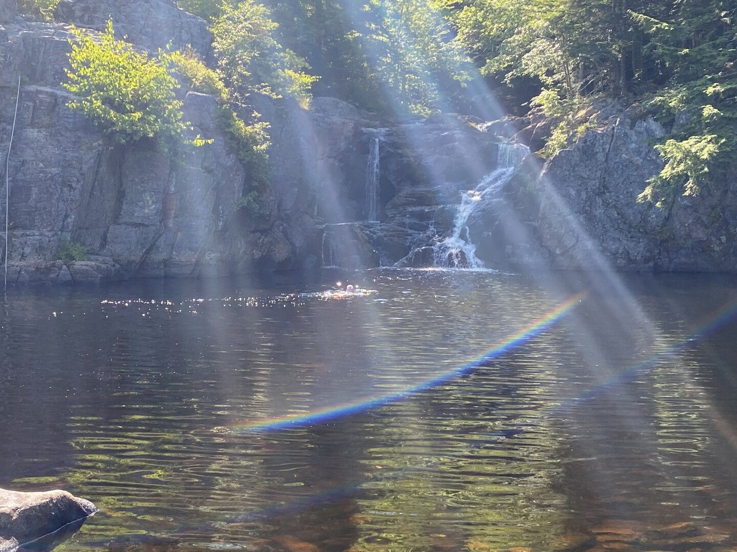 Another sun flare at the falls.