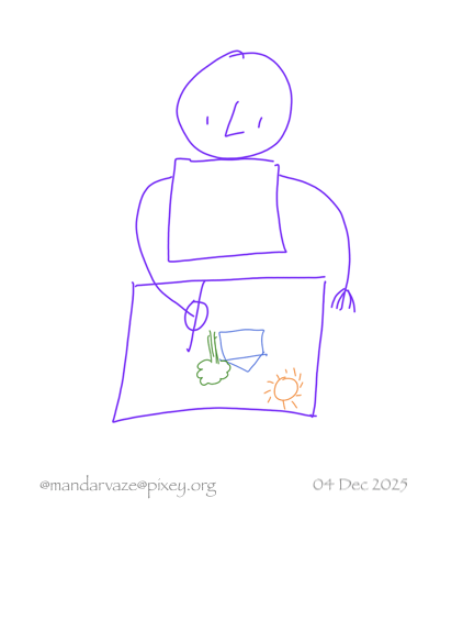 Person Practicing Drawing