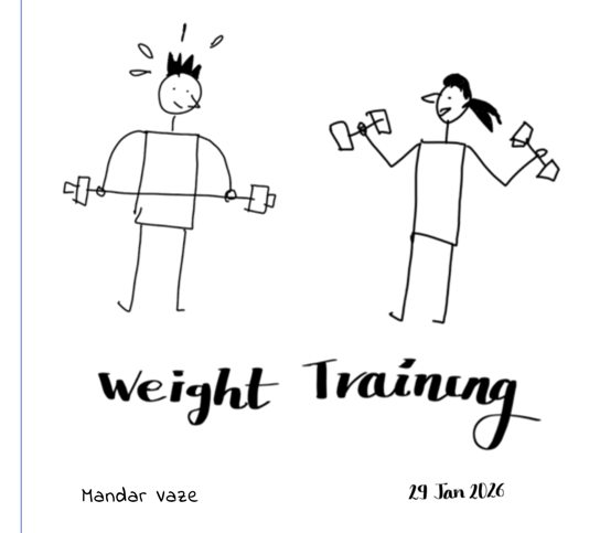 Weight Training doodle