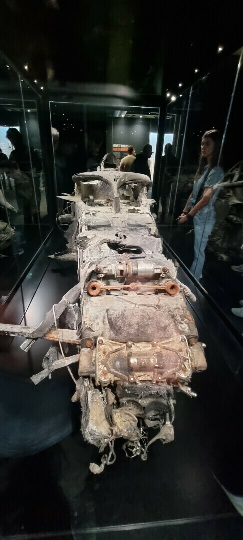 Grosjean's burned car