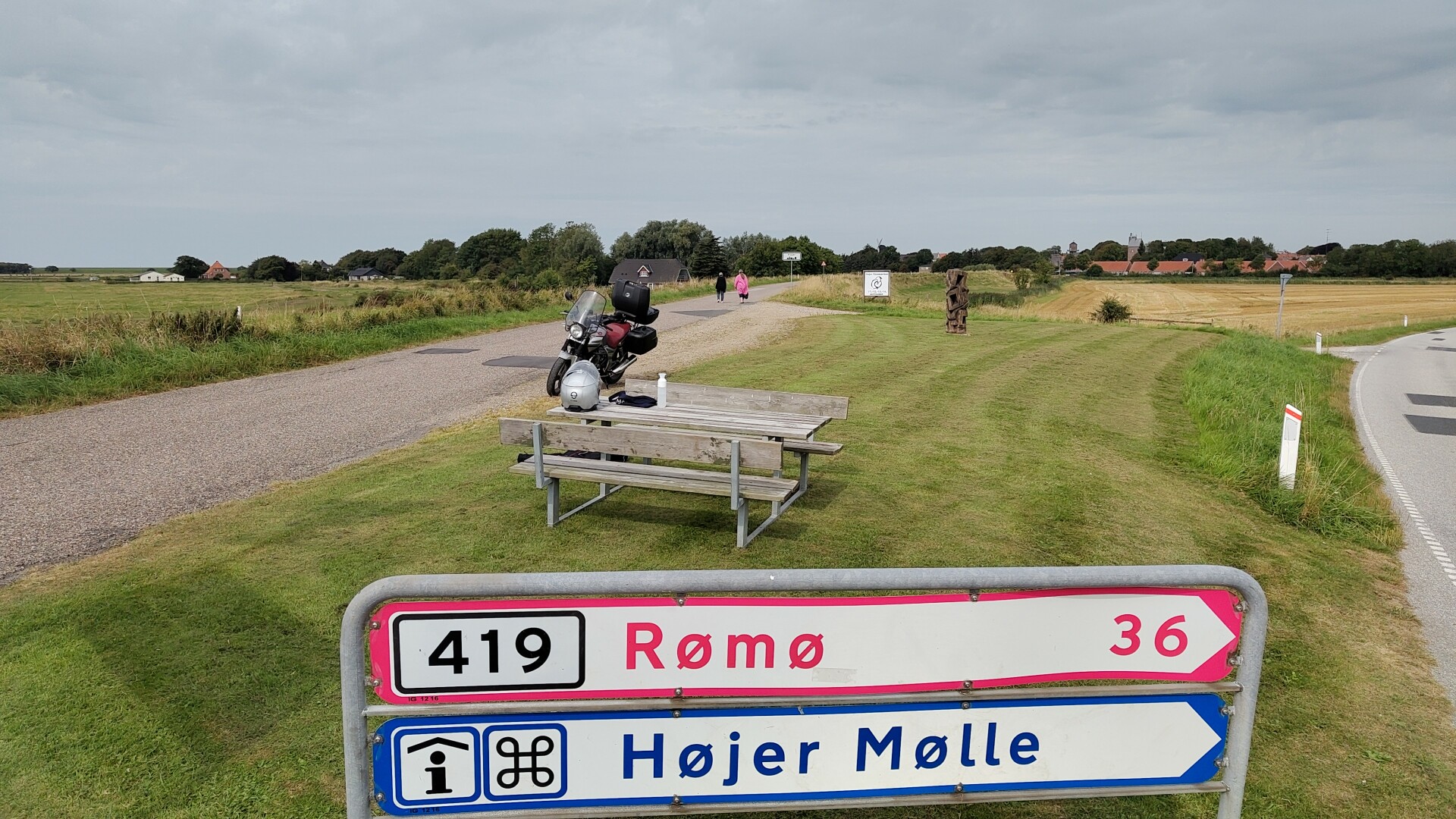 lunchrime with my motorbike