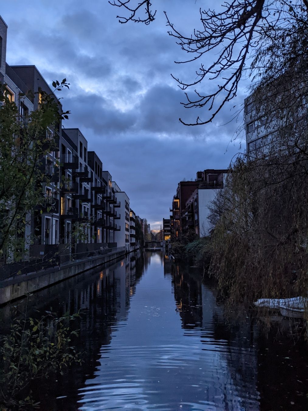 A canal in Hamburg