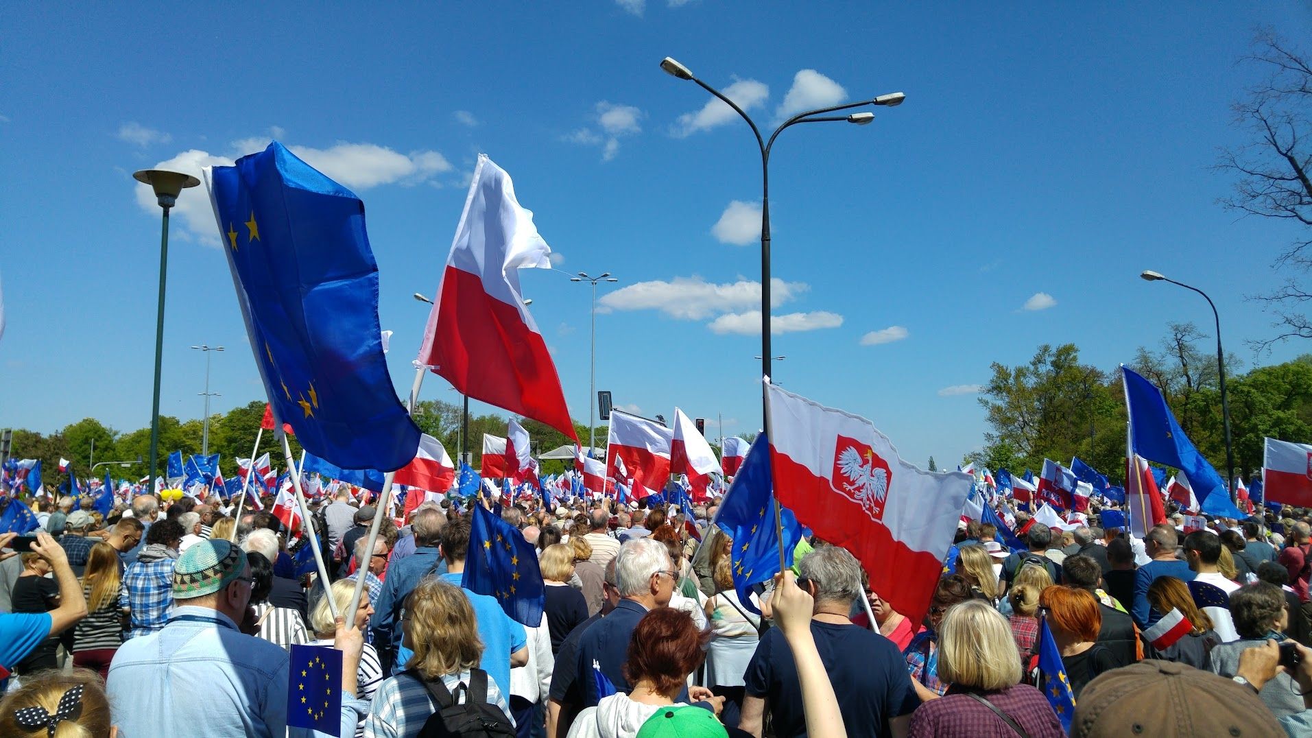 jedna z proeuropejskich manifestacji na początku poprzedniej kadencji sejmu