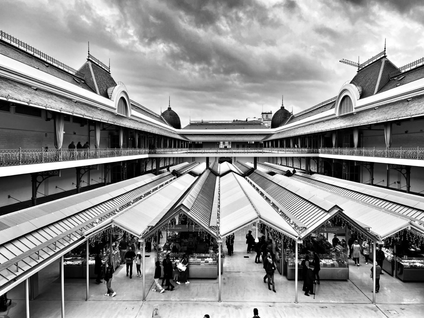 Mercado do Bolhão. Oporto. En blanco y negro.