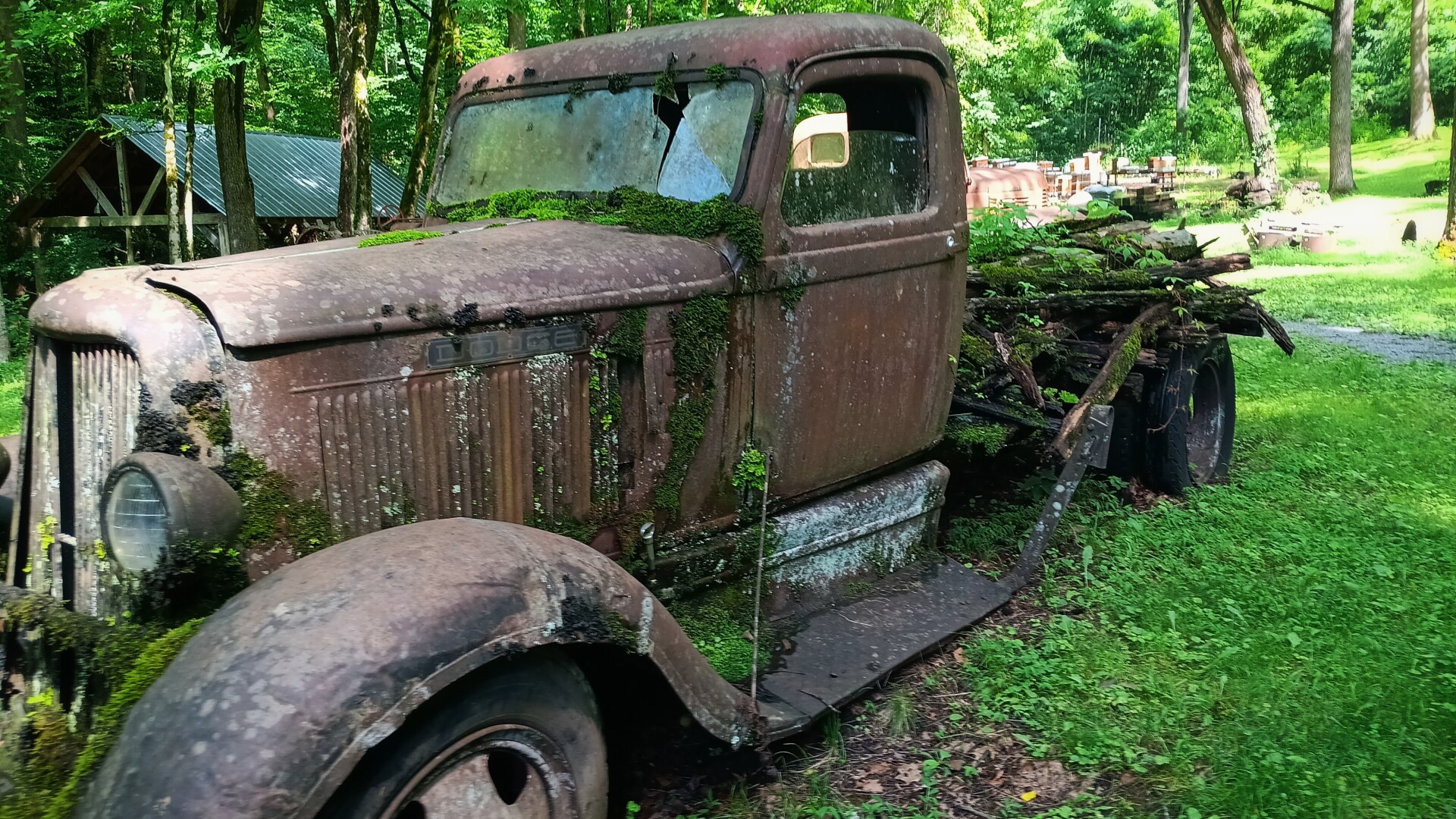 Truck at Ely's Mill