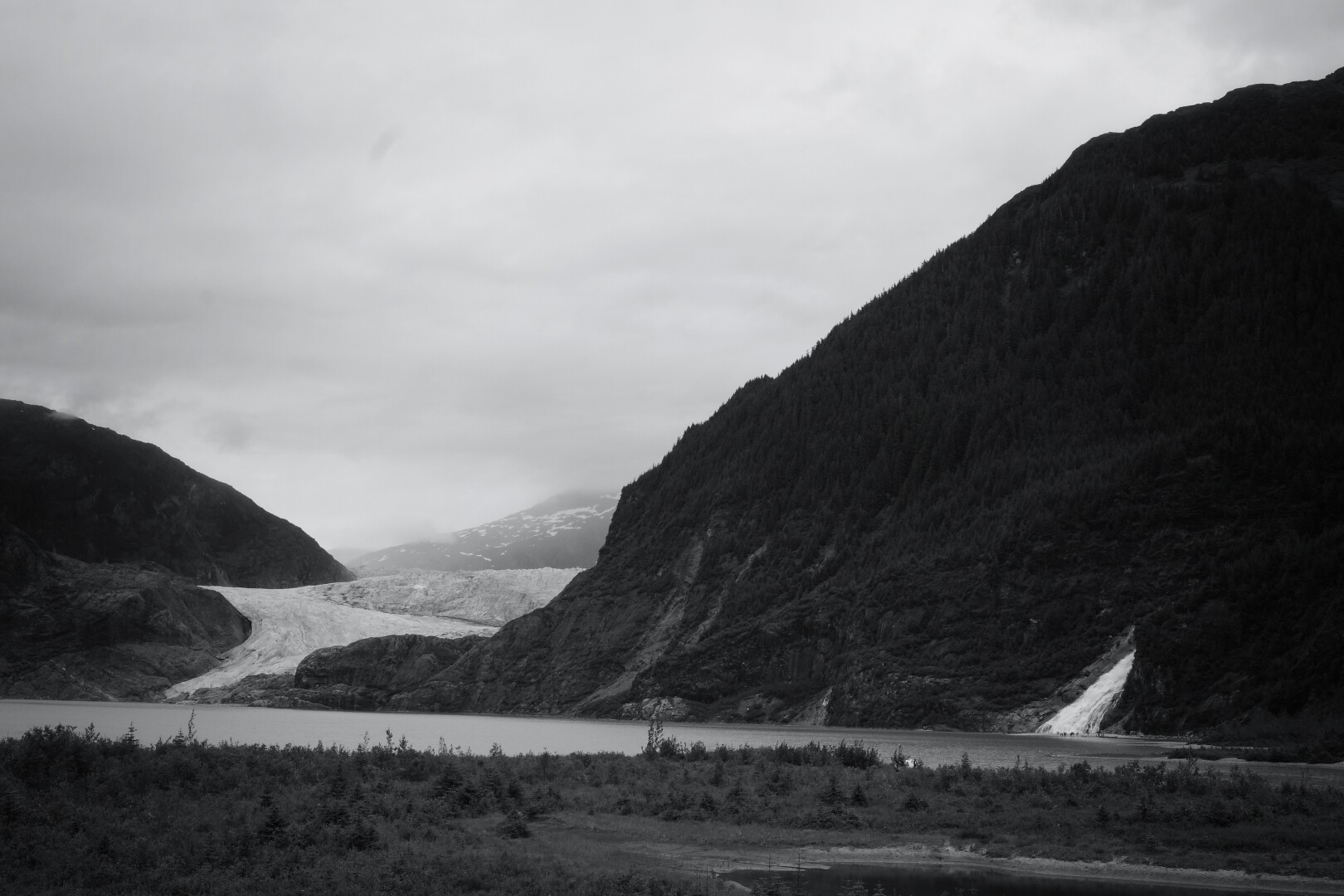 Mendenhall Glacier and Nugget Falls