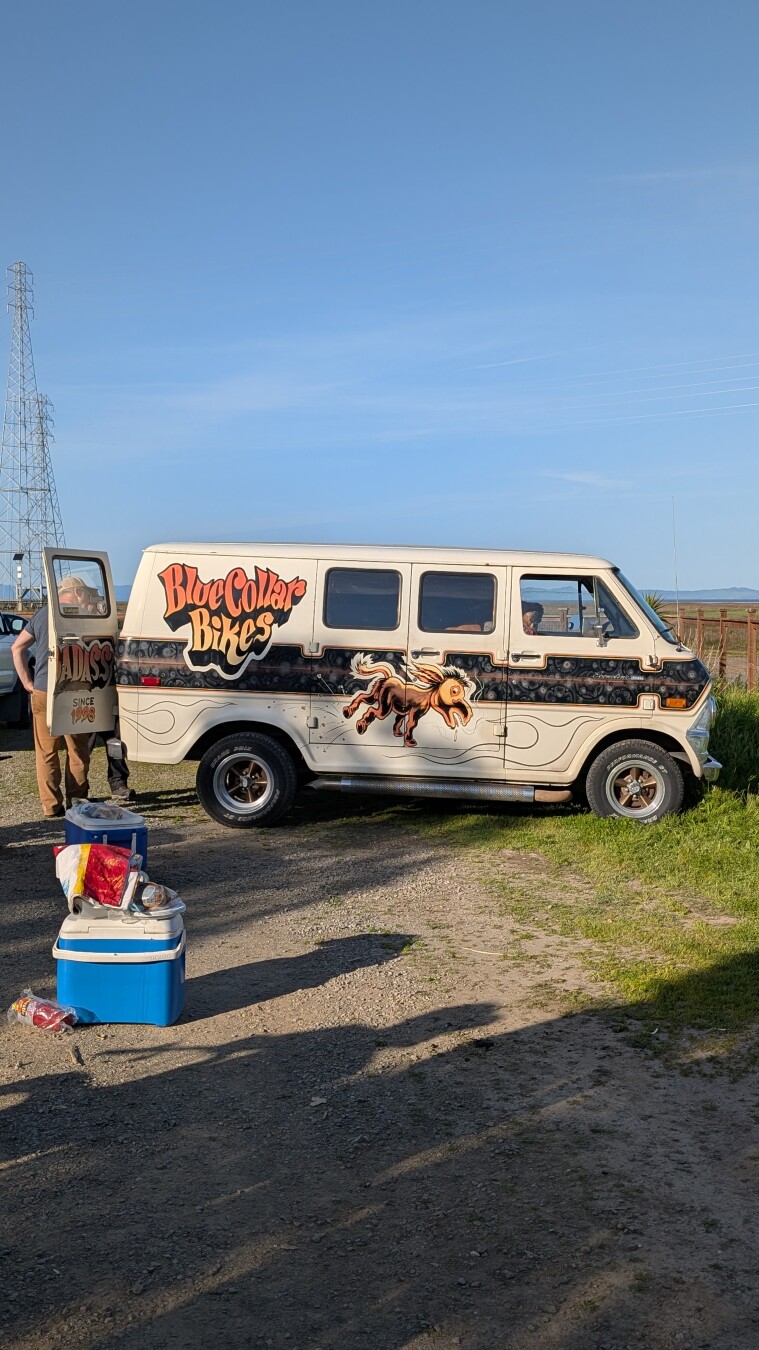 Blue Collar Bikes van