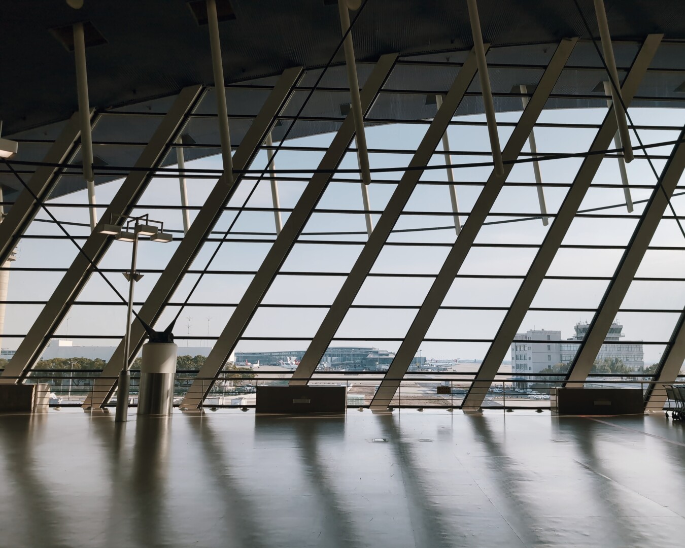 The interior of Shanghai Pudong International Airport