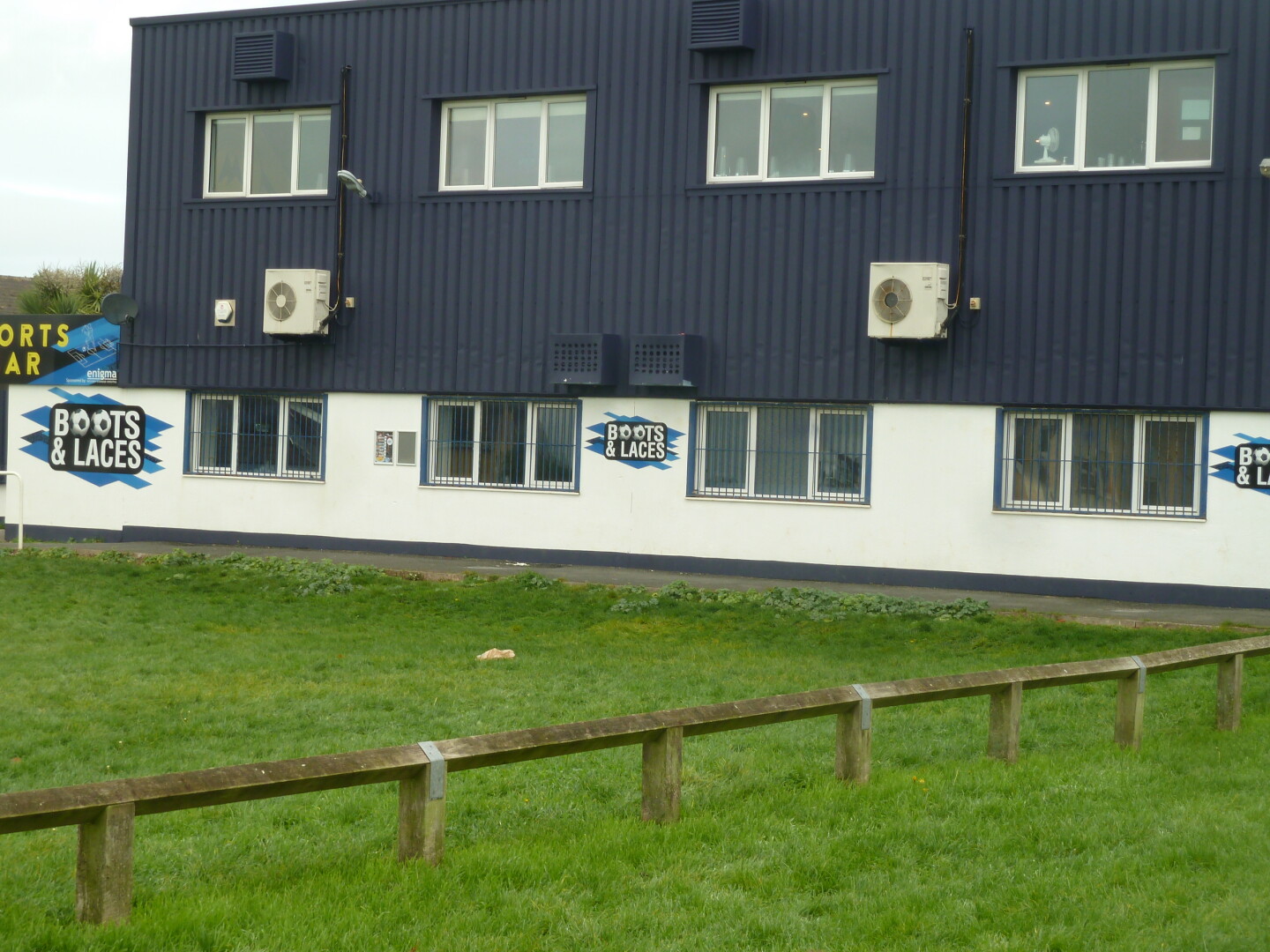 Photo showing part of playing field.