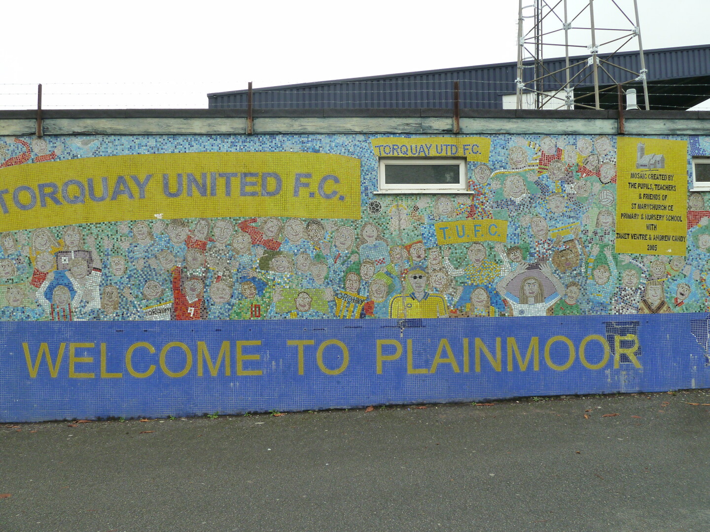 Mural from outside the stadium.
