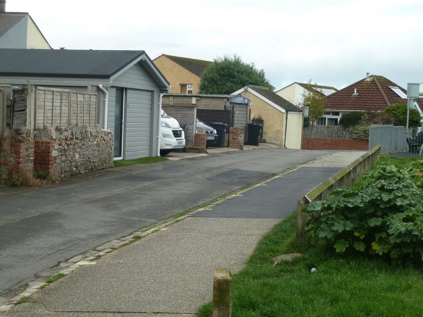 Another photo of part of the stadium exterior.