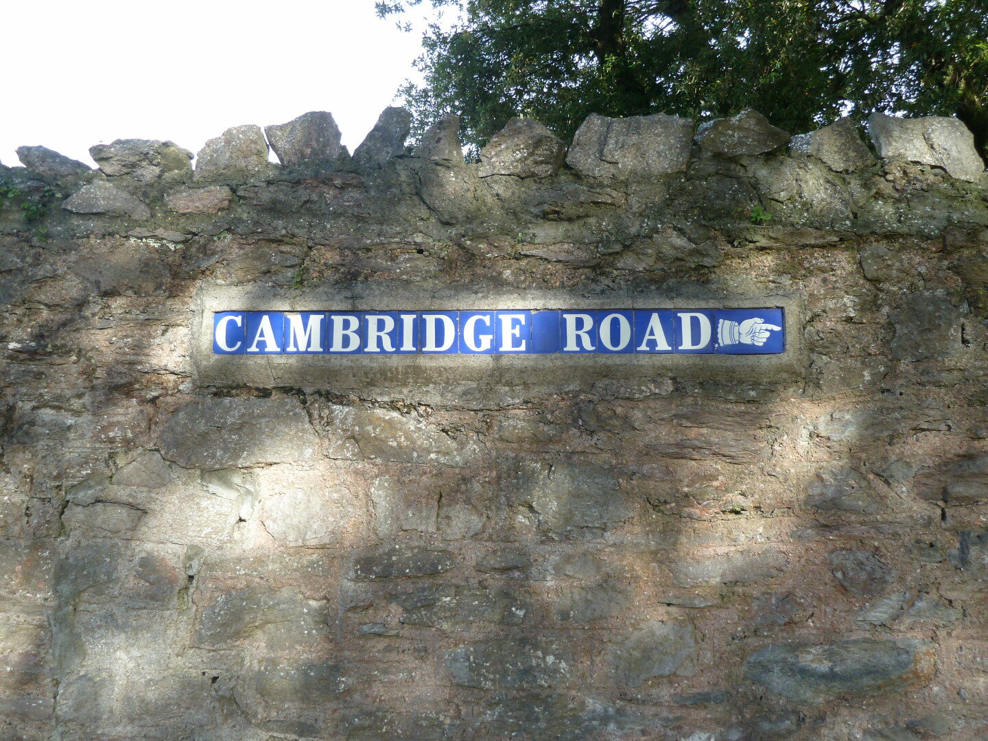 Sign for Cambridge Road