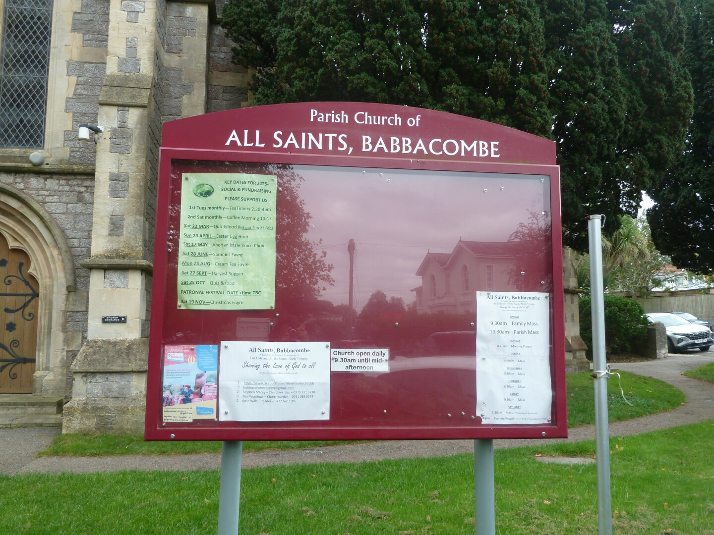Sign out side of Babbacombe Church
