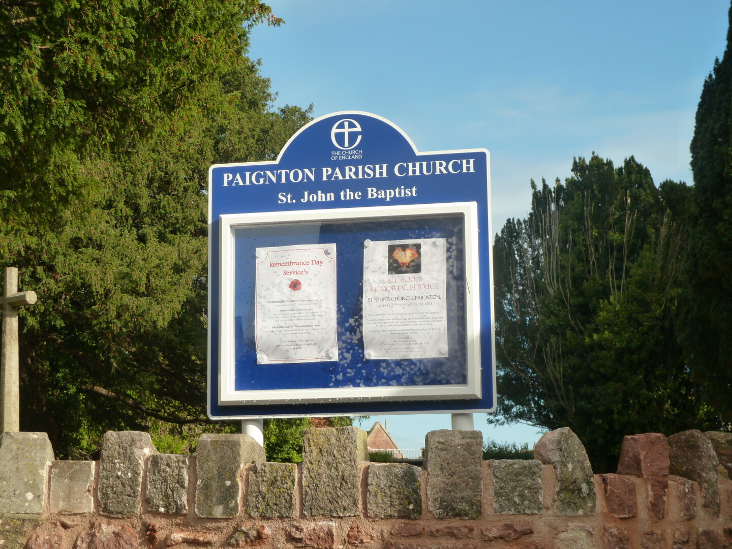 Paignton Parish Church sign