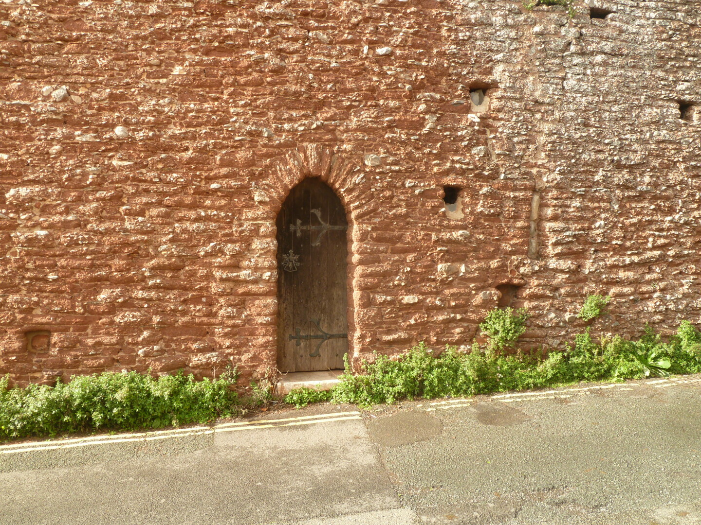 Doorway in Old wall, Part of the old area of Paignton