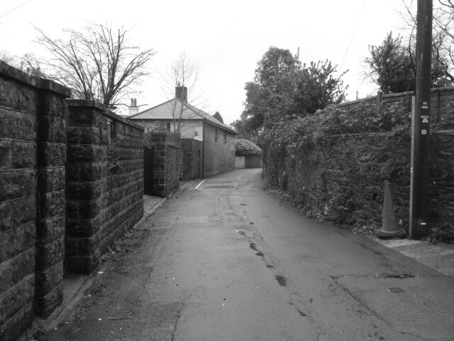Photo of the road near the church, this is at the opposite end to the gateway.