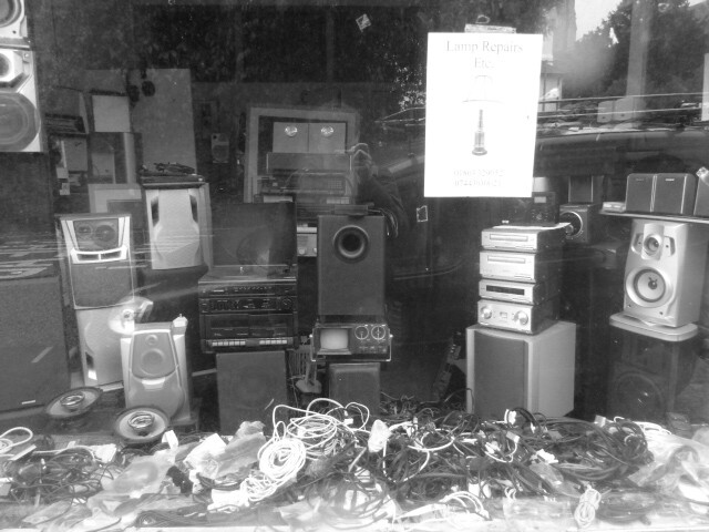 Shopfront,  shop is used to repair electrical good, so closed to people, but they can get in touch to buy items or get items repaired.