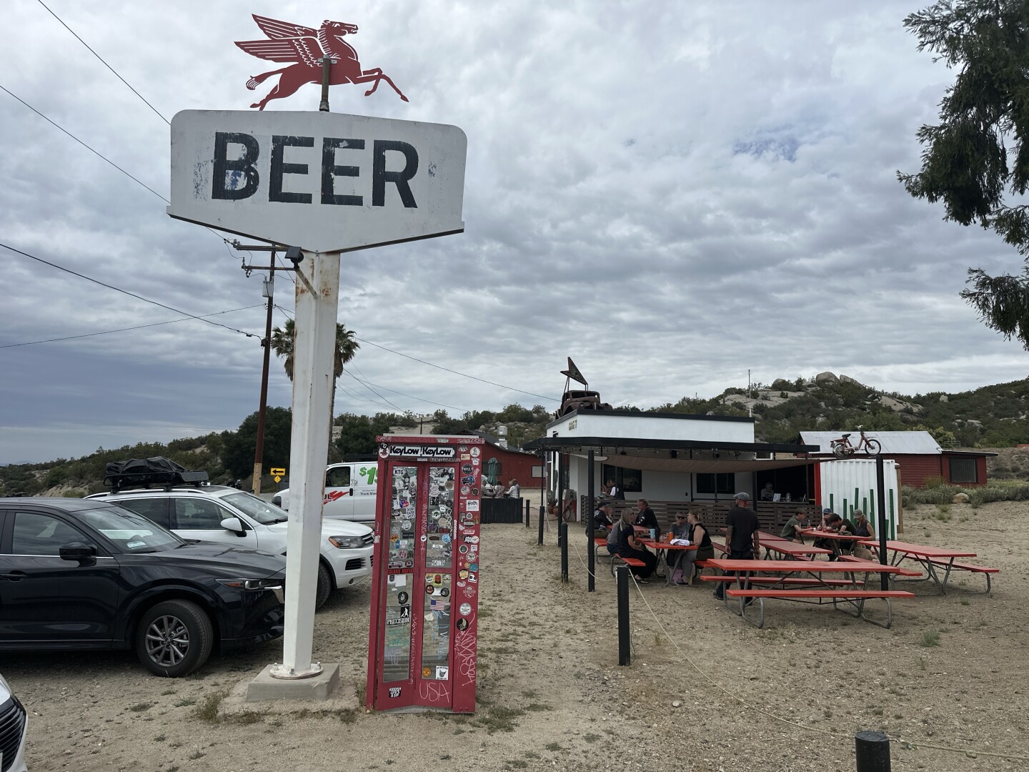 Photo of Garage.79. The former Texaco sign now simply reads “BEER” and the service station is now a microbrew pub